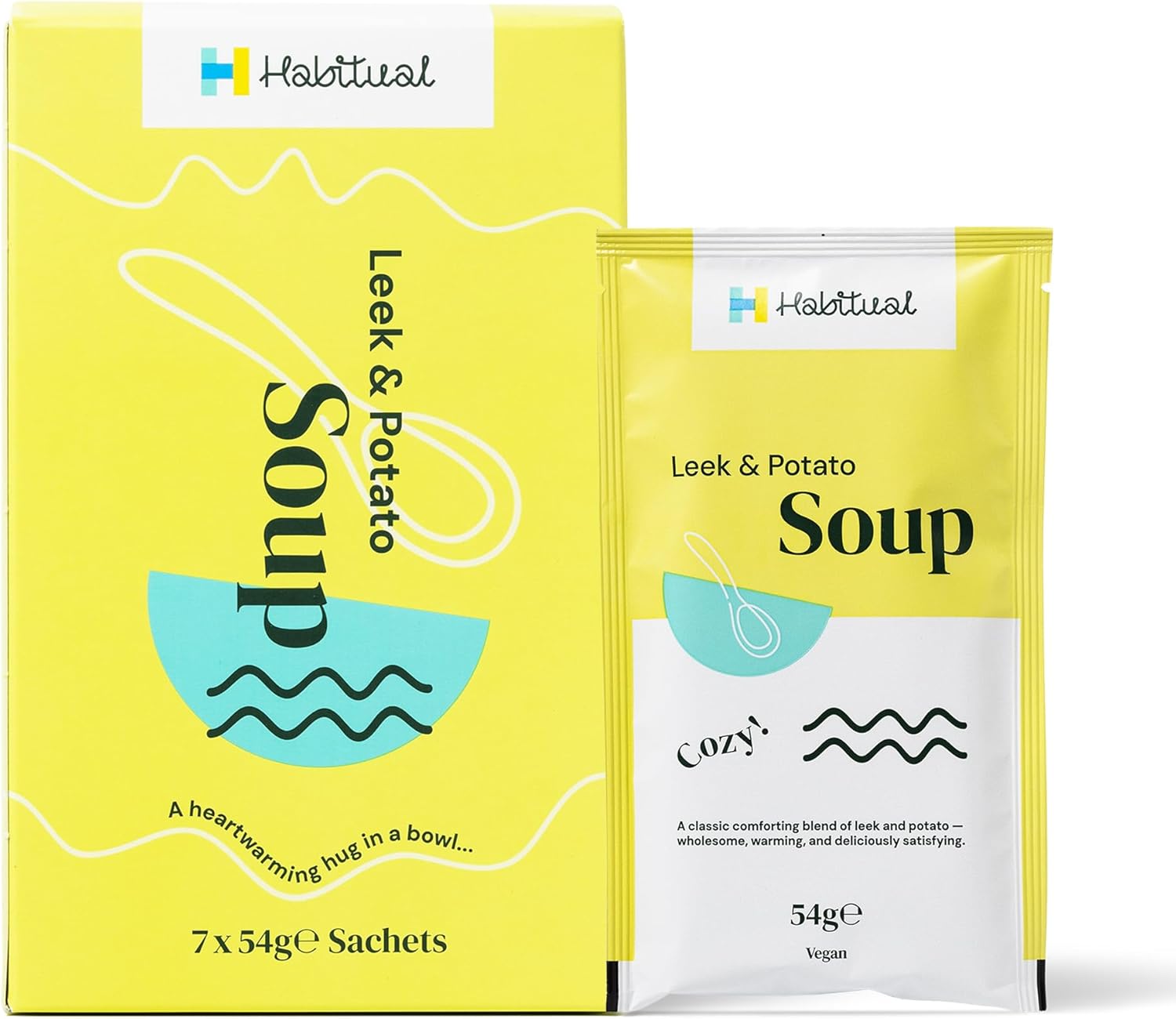 Habitual Pack of 7 Diet Meal Replacement Soup | Weight Loss Meal Replacement Plans | NHS Provider Supporting Diabetes Remission | Part of The NHS Soups and Shakes Diet (7, Leek & Potato)