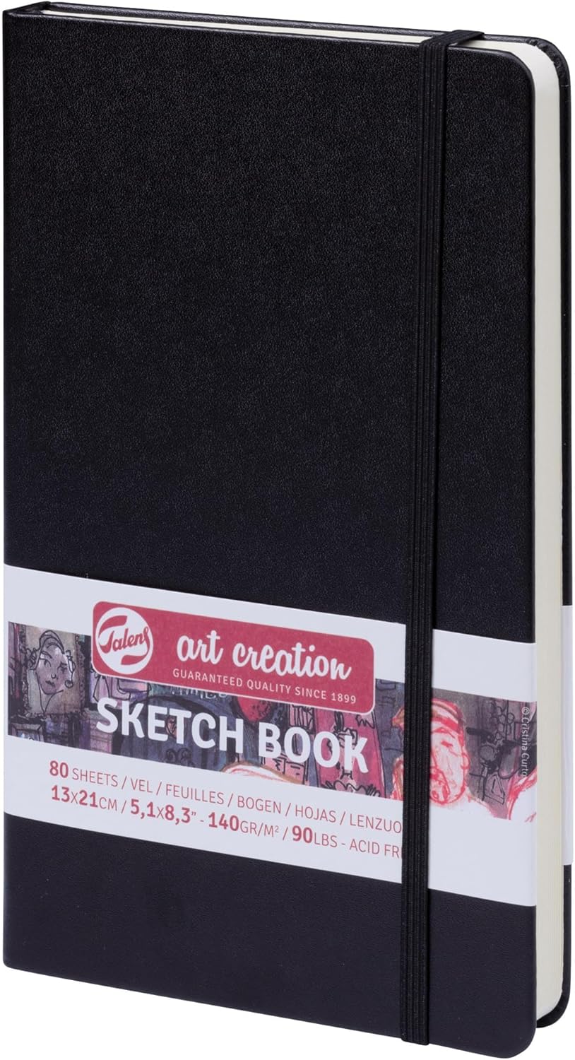 Talens Art Creation Sketchbook 80 Sheets, 13 cm x 21 cm, Black