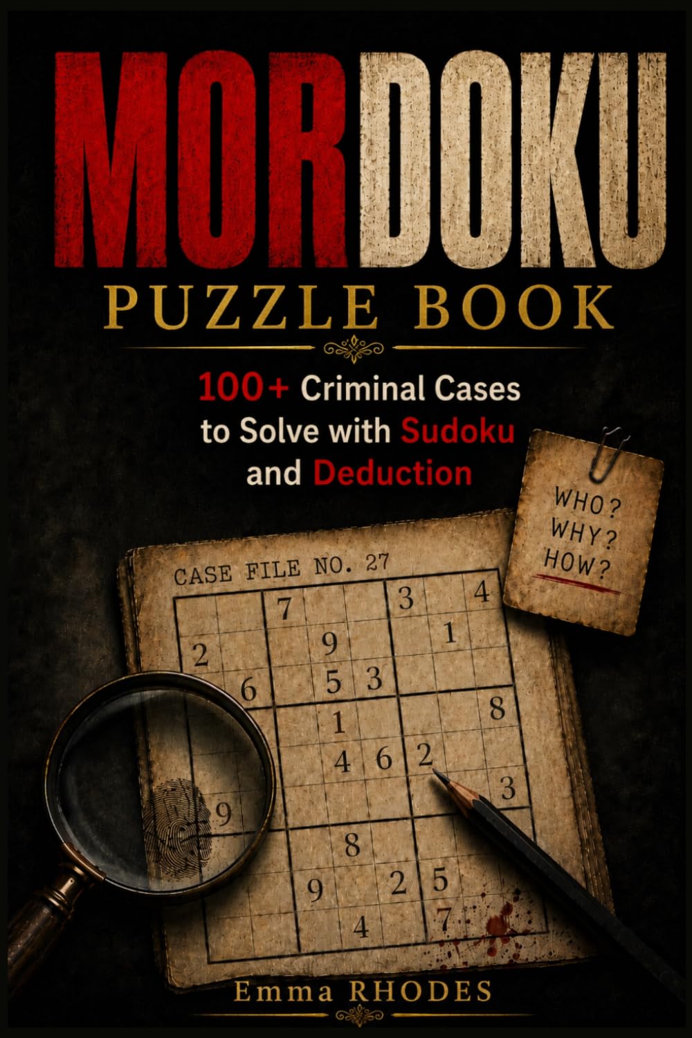 MORDOKU PUZZLE BOOK: 100+ Criminal Cases to Solve with Sudoku and Deduction; Investigation Workbook for Curious Minds and Mystery Lovers | A Perfect Gift for Crime Fiction and Logic Puzzle Fans