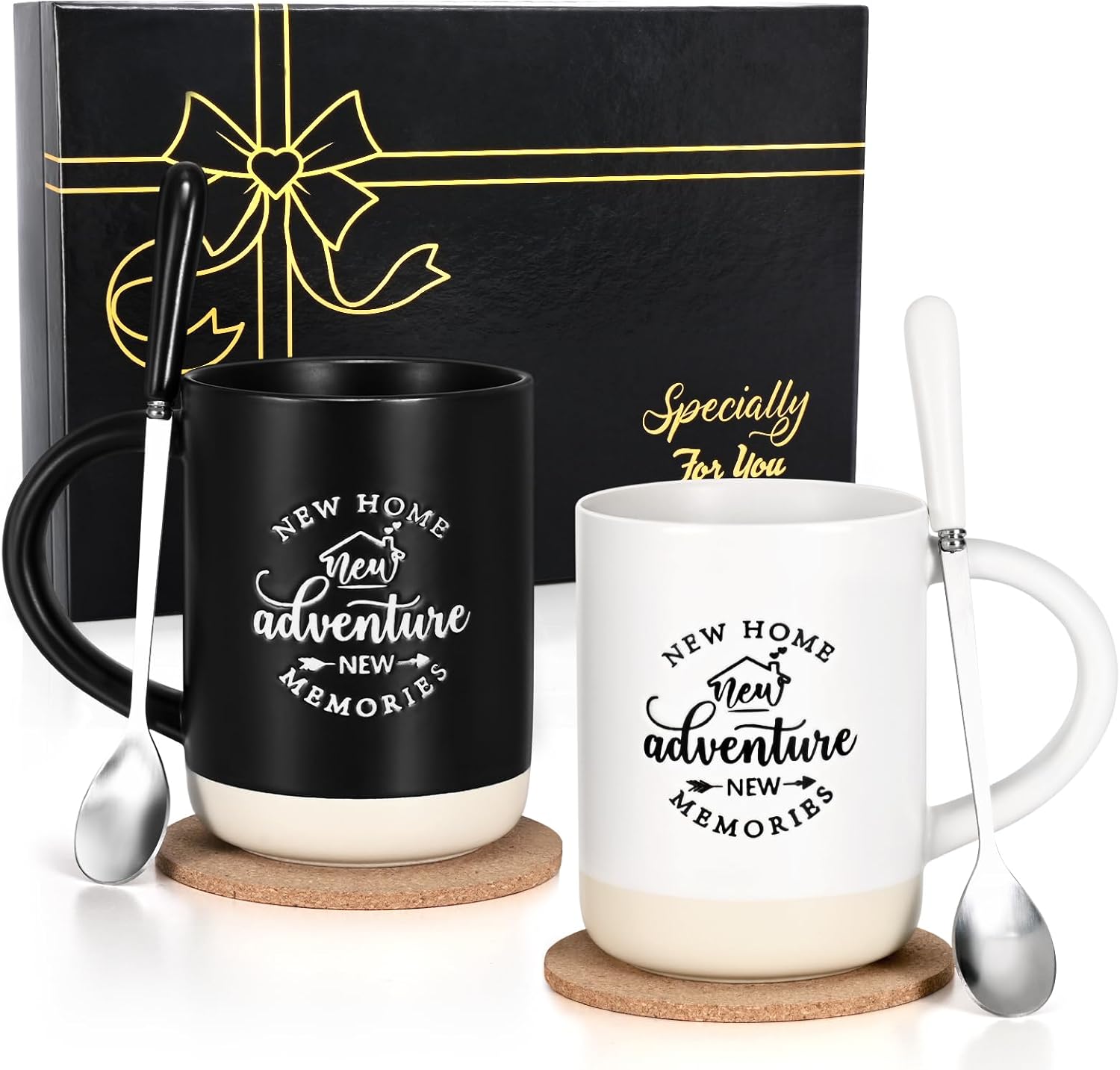 YHRJWN House Warming Gifts New Home, New Adventure Coffee Mugs, Housewarming Gifts for New House, Housewarming Gift Ideas, 16 Oz