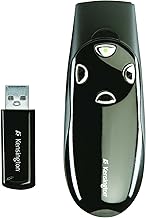 Kensington Wireless Presenter Pro with Green Laser, Class 2, 150 Ft Range, Black