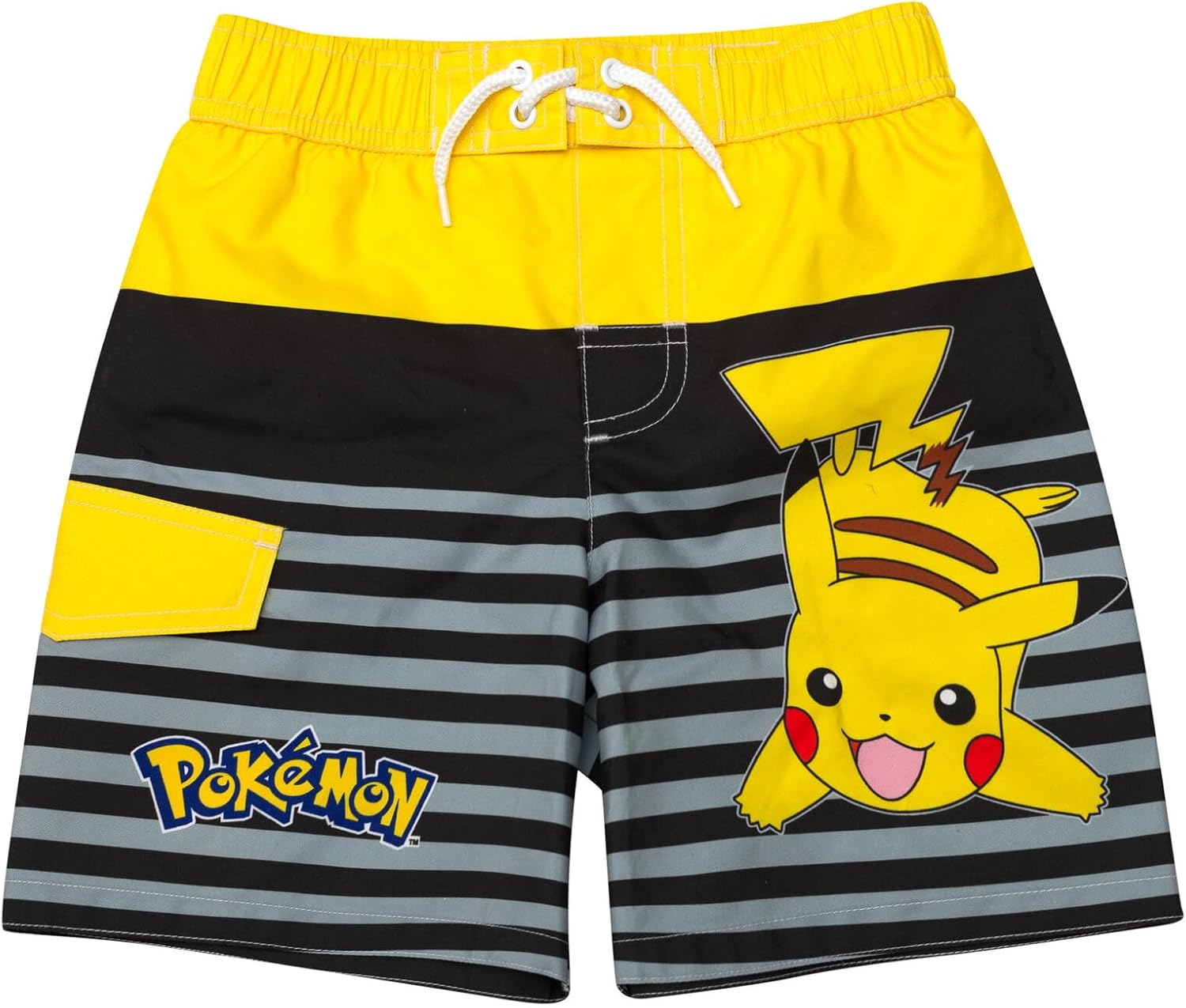 Pokemon UPF 50+ Swim Trunks Bathing Suit Little Kid to Big Kid Sizes (5-14-16)