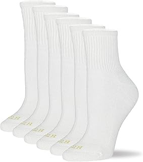 HUE Women's Mini Crew Sock 6 Pair Pack