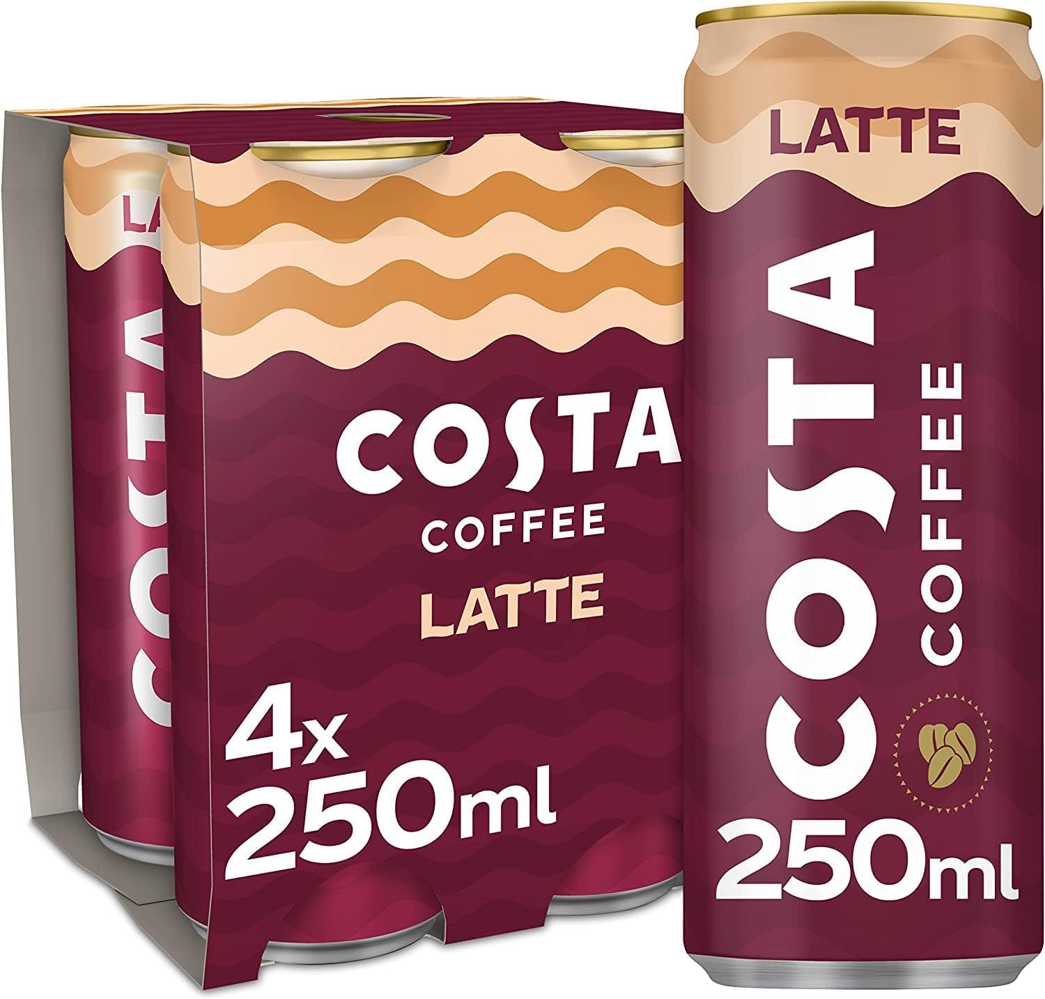 Costa Coffee Latte 4 x 250 ml
