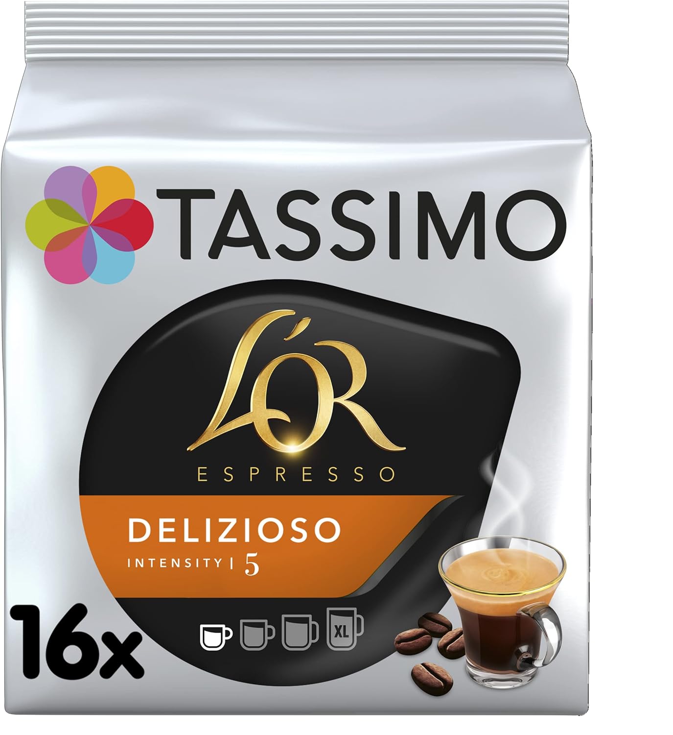 Tassimo L'OR Espresso Delicious Coffee Pods, Pack of 16