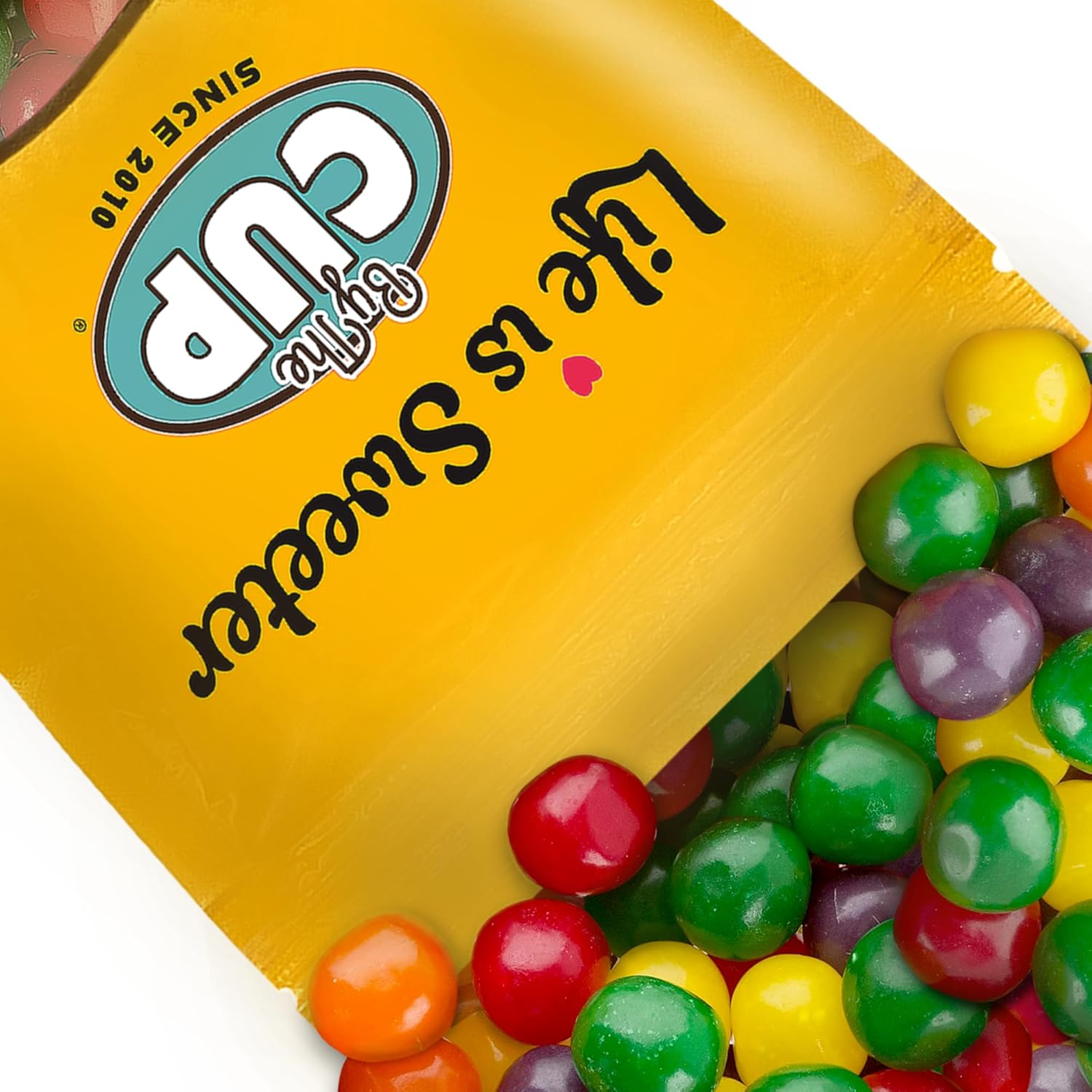 By The Cup Assorted Fruit Sours Chewy Candy, 1 lb Bulk Bag