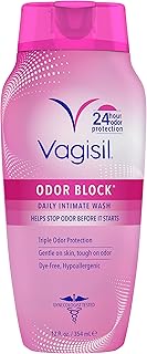 Vagisil Feminine Wash for Intimate Area Hygiene, Odor Block, Gynecologist Tested, Hypoallergenic, 12 oz, (Pack of 1)