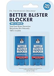 Dr. Frederick’s Original Better Blister Blocker 0.90 oz - 2 Sticks - Anti Chafing Stick - Anti Blister Balm - Blister Prevention & Pain Relief - Anti Chafe Stick for Travel - Theme Park Essentials