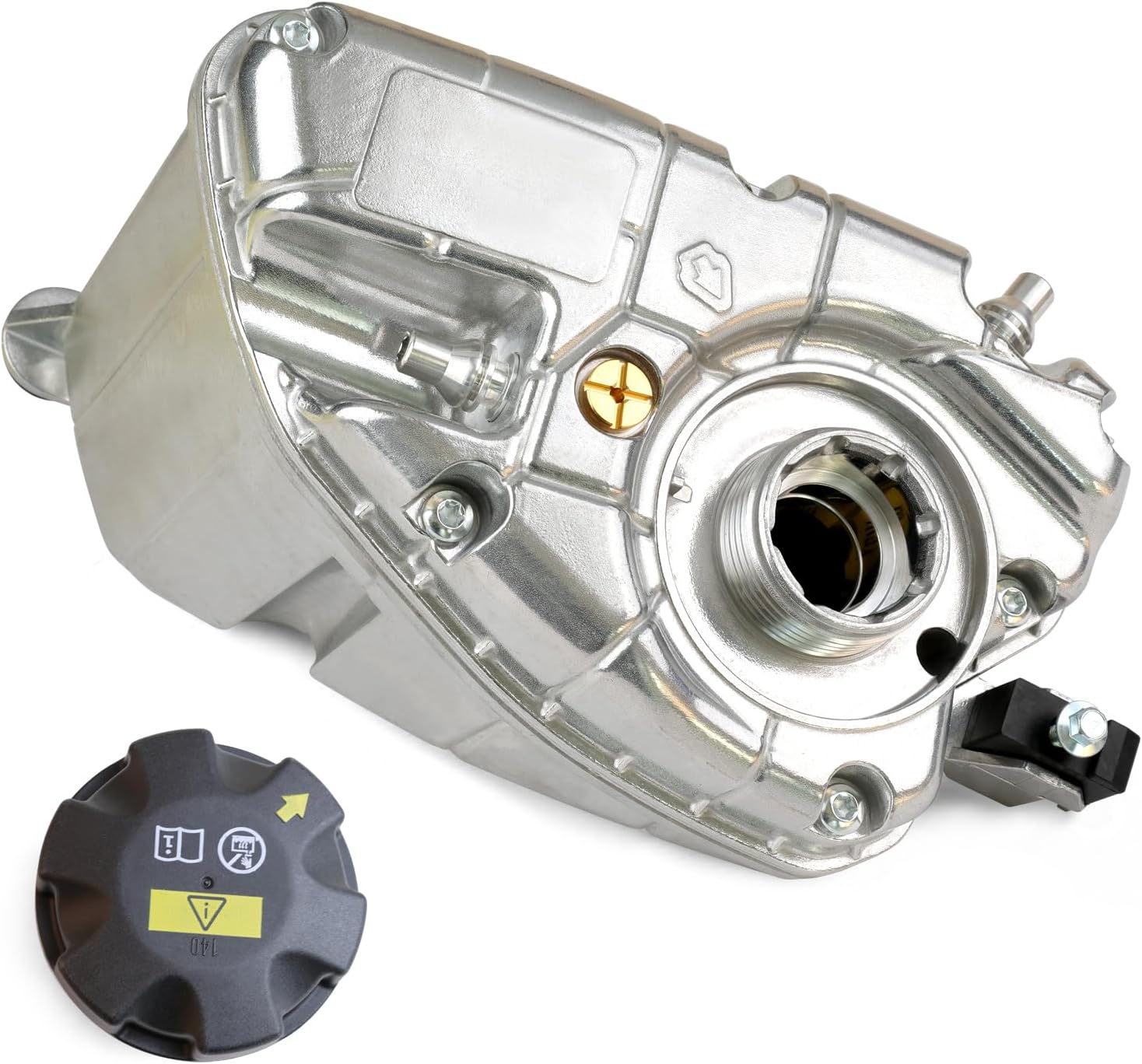 MITZONE Upgraded Aluminum Coolant Reservoir Expansion Tank compatible with BMW G30 G32 G12 G14 G15 G16 530e 530i 540i 740i 740e 745e 840i xDrive Replace 17139846642