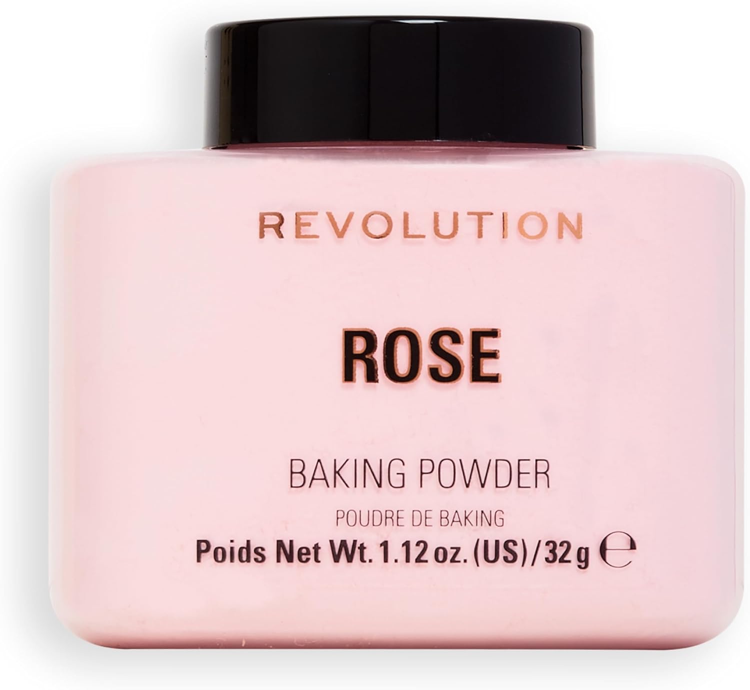 Revolution Beauty London, Loose Baking Powder, Prolongs Makeup Wear, Brightening Setting Powder, For All Skin Tones, Rose, 32g