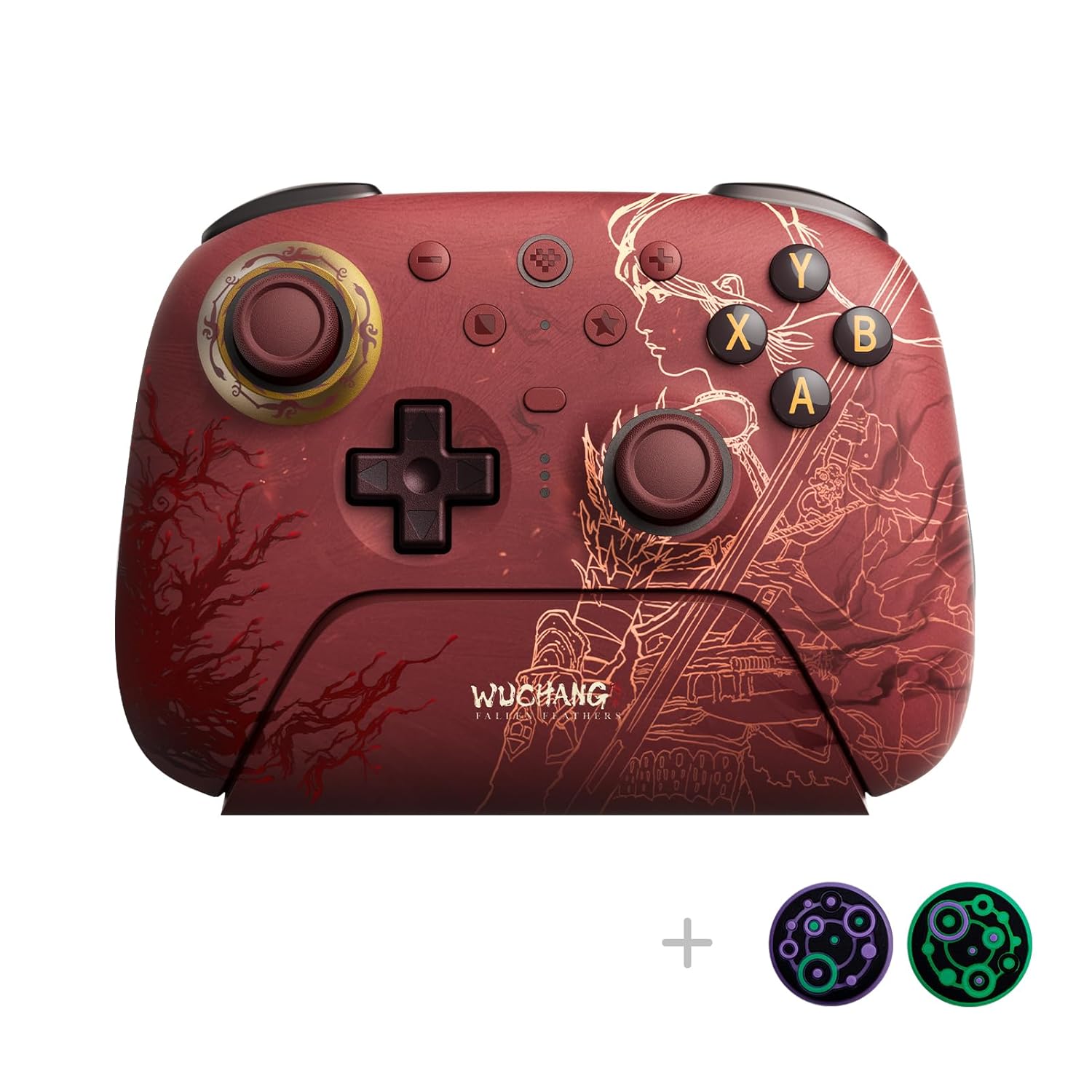 8Bitdo Ultimate 2 Wireless Gaming Controller with TMR Joysticks, Switchable Hall Effect/Tactile Triggers, Back Buttons, RGB Fire Ring, 8Speed Tech for Windows & Android - WUCHANG: Fallen Feathers