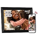32GB FRAMEO 10.1 inch WiFi Digital Picture Frame 1280x800 HD IPS Touch Screen Smart Cloud Photo Frame, Auto-Rotate, Wall Mountable, Easy Setup to Share Photos or Videos via Frameo