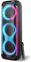 Dolphin KP-380: Elite Triple 8" Bluetooth Party Speaker | Unmatched Power & Sound | Long-Lasting Battery, 35-Inch Tall