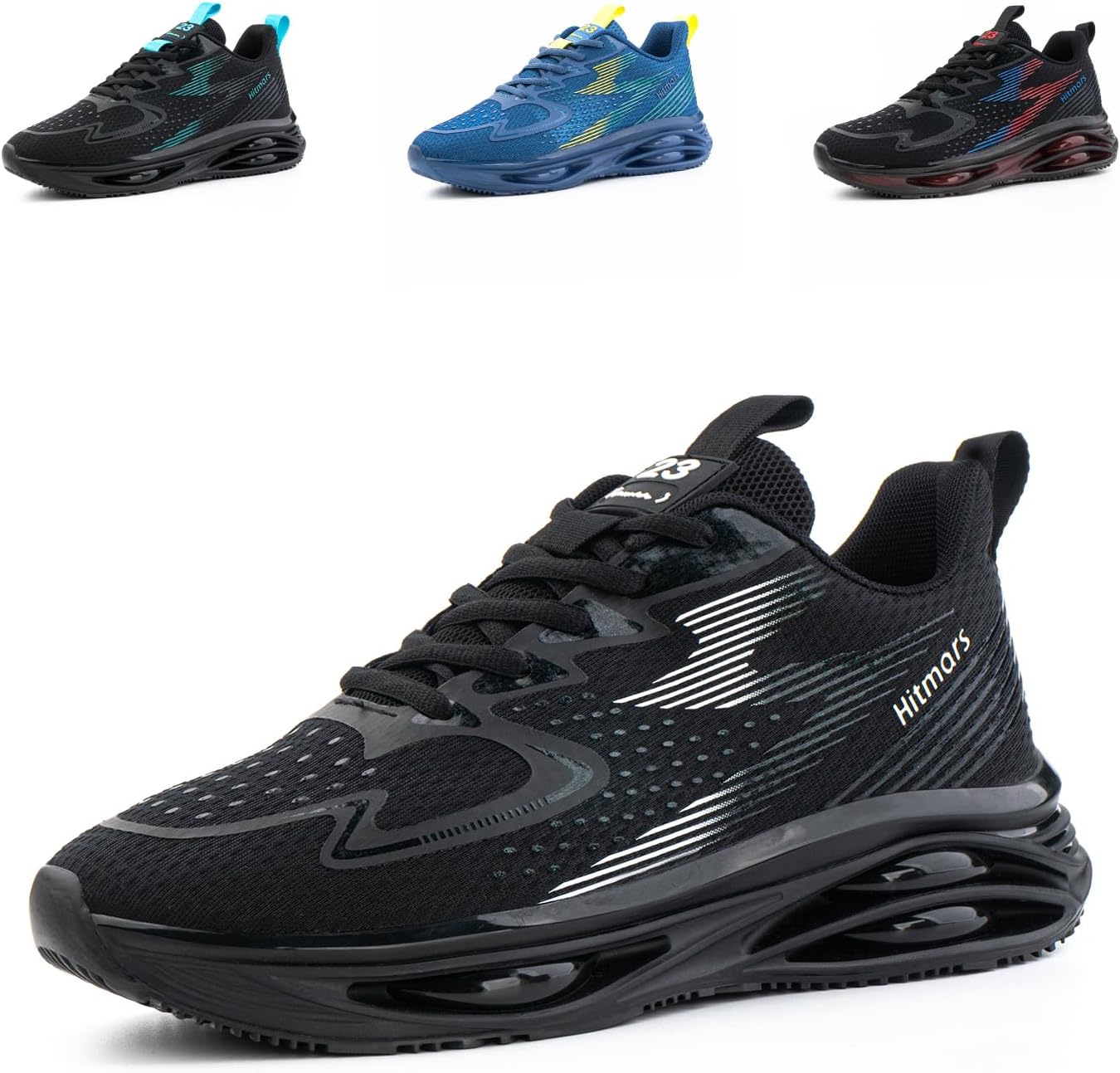 Hitmars Trainers Men Running Shoes Gym Trainers for Men Sports Shoes Training Walking Sneakers Breathable Lightweight Size6-11