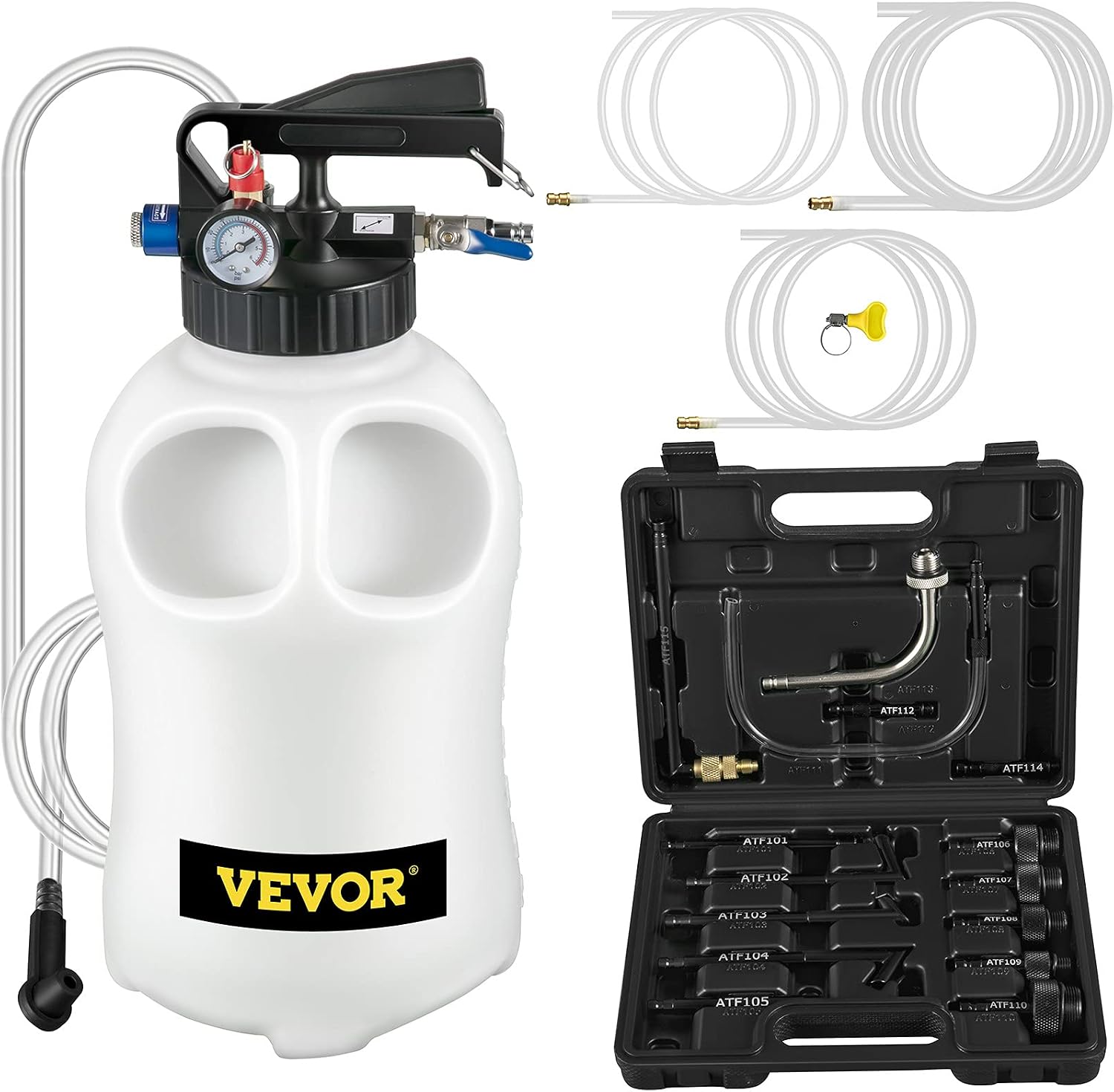 VEVOR Transmission Fluid Pump 2 Way ATF Refill System, 10 Liter Dispenser