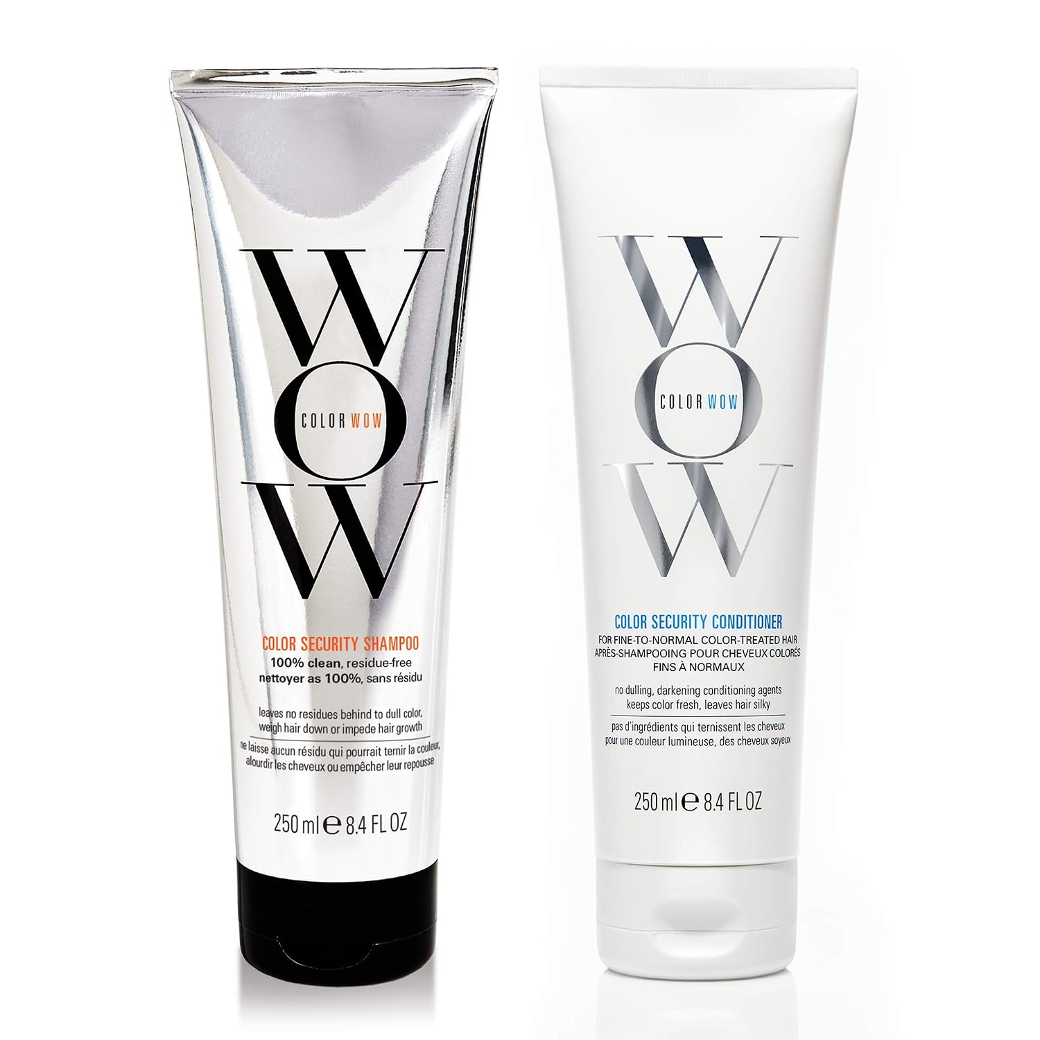 COLOR WOW Color Security Shampoo and Conditioner Duo Set – for Fine to Normal Hair | Cruelty-Free, Vegan | Achieve Super Glossy, Hydrated Hair