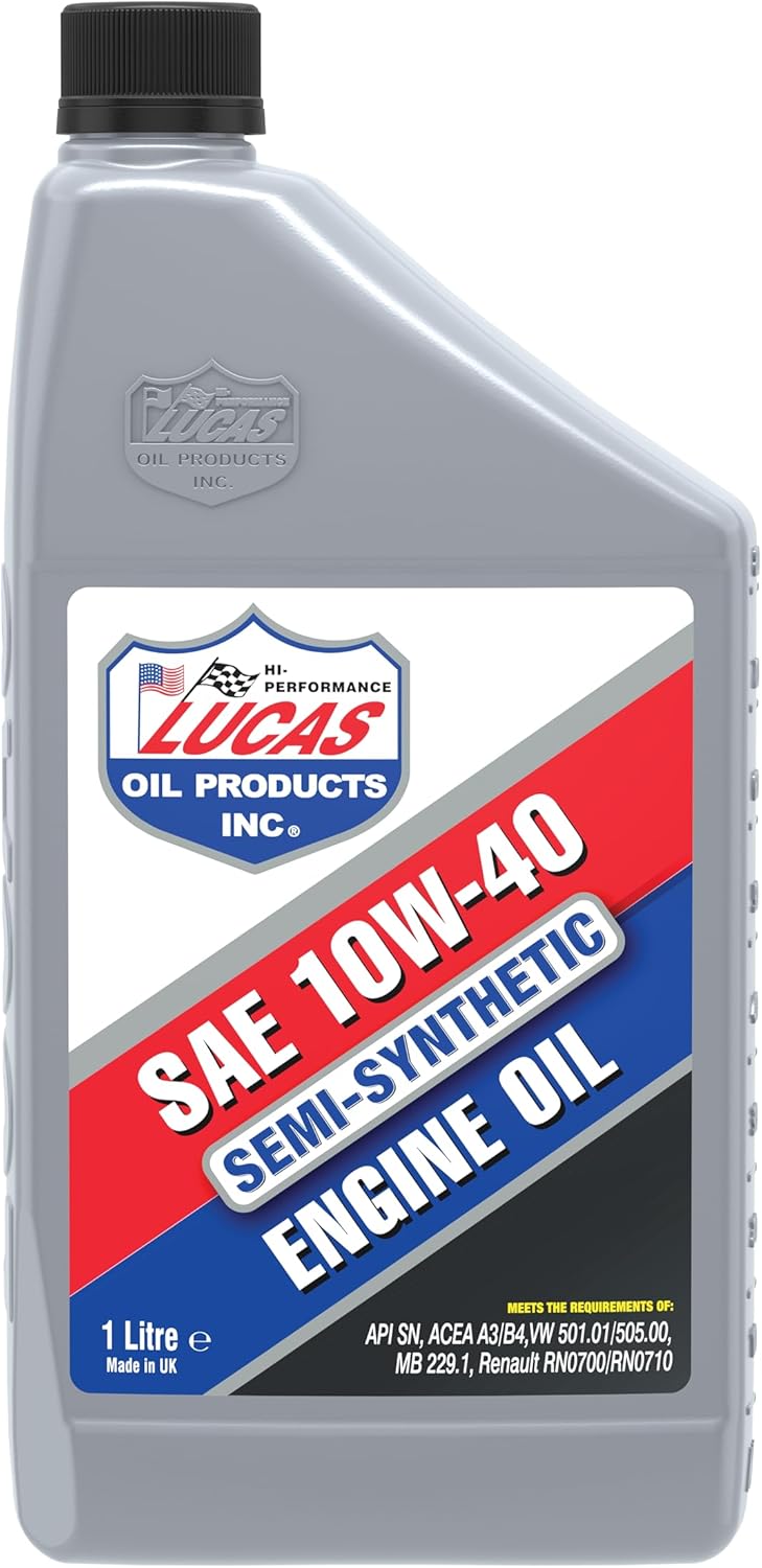 Lucas Oil 47068 Semi-Synthetic 10W-40 Engine Oil - 1 Litre