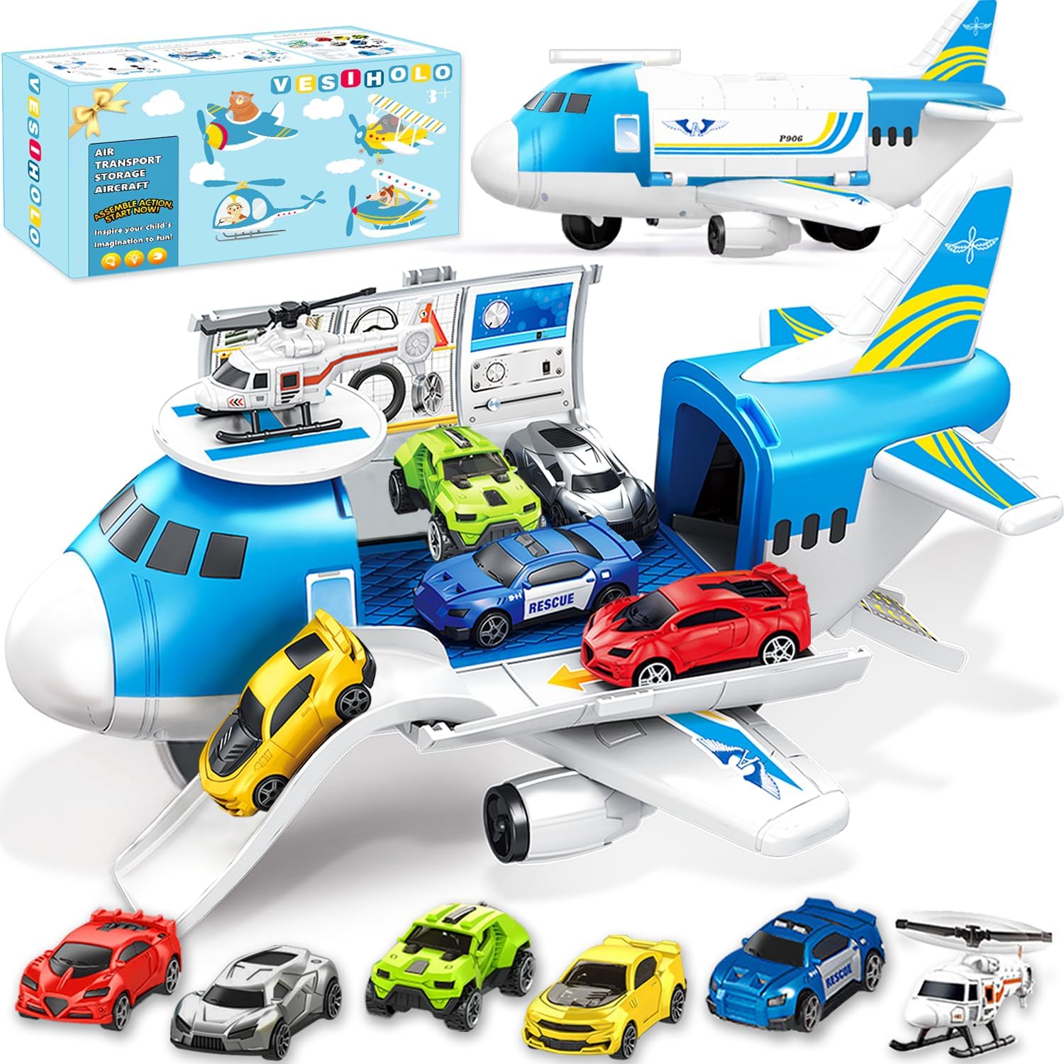 Airplane Toy, Airplane Toys for 3 Years Old, Airplane for Toddlers,Toy Airplane for Boys Age 4-7, Toys for 2 3 4 5 Years Old, Aeroplane Toy, Plane Toy for Birthday