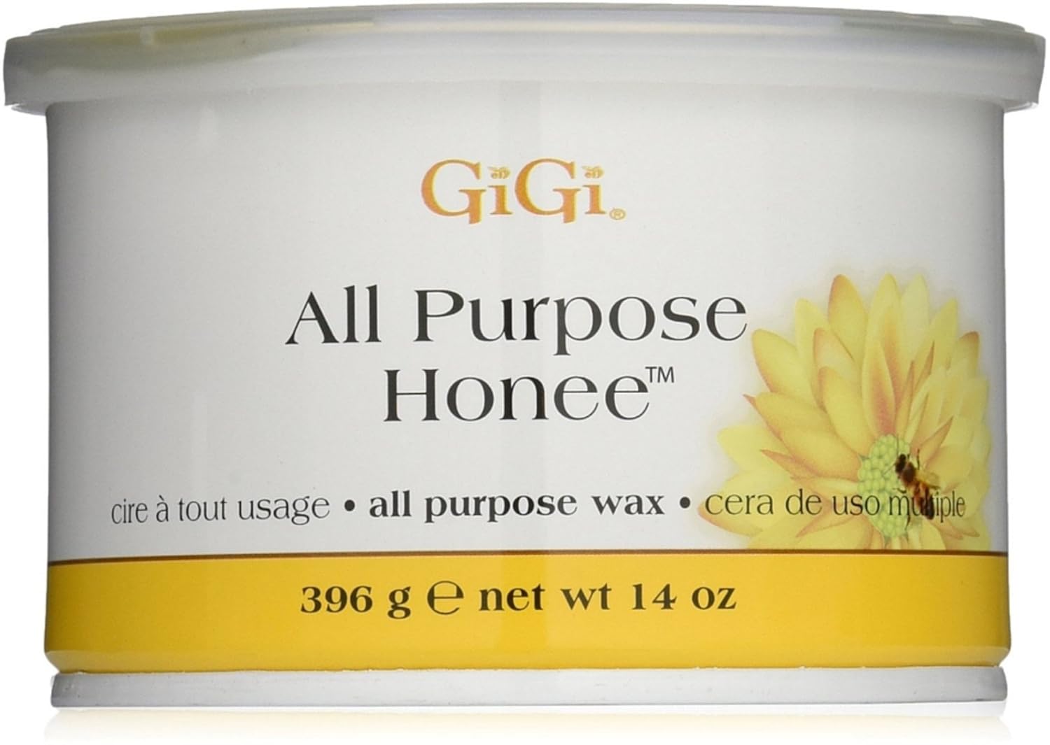 GiGi All Purpose Honee Wax - Gentle and Effective Hair Removal for All Skin Types, Enriched with Beeswax for Smooth and Silky Results - Perfect for Body Waxing (14 oz), 12 Pack
