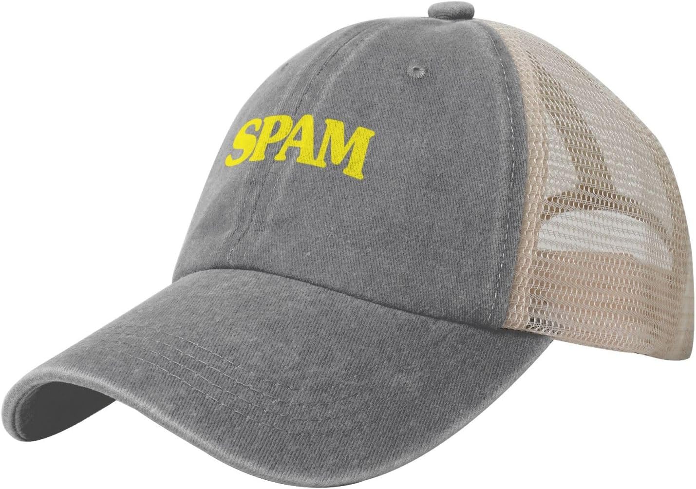 Spam Cowboy Mesh Baseball Cap Womens Mens Outdoor Baseball Caps Adjustable