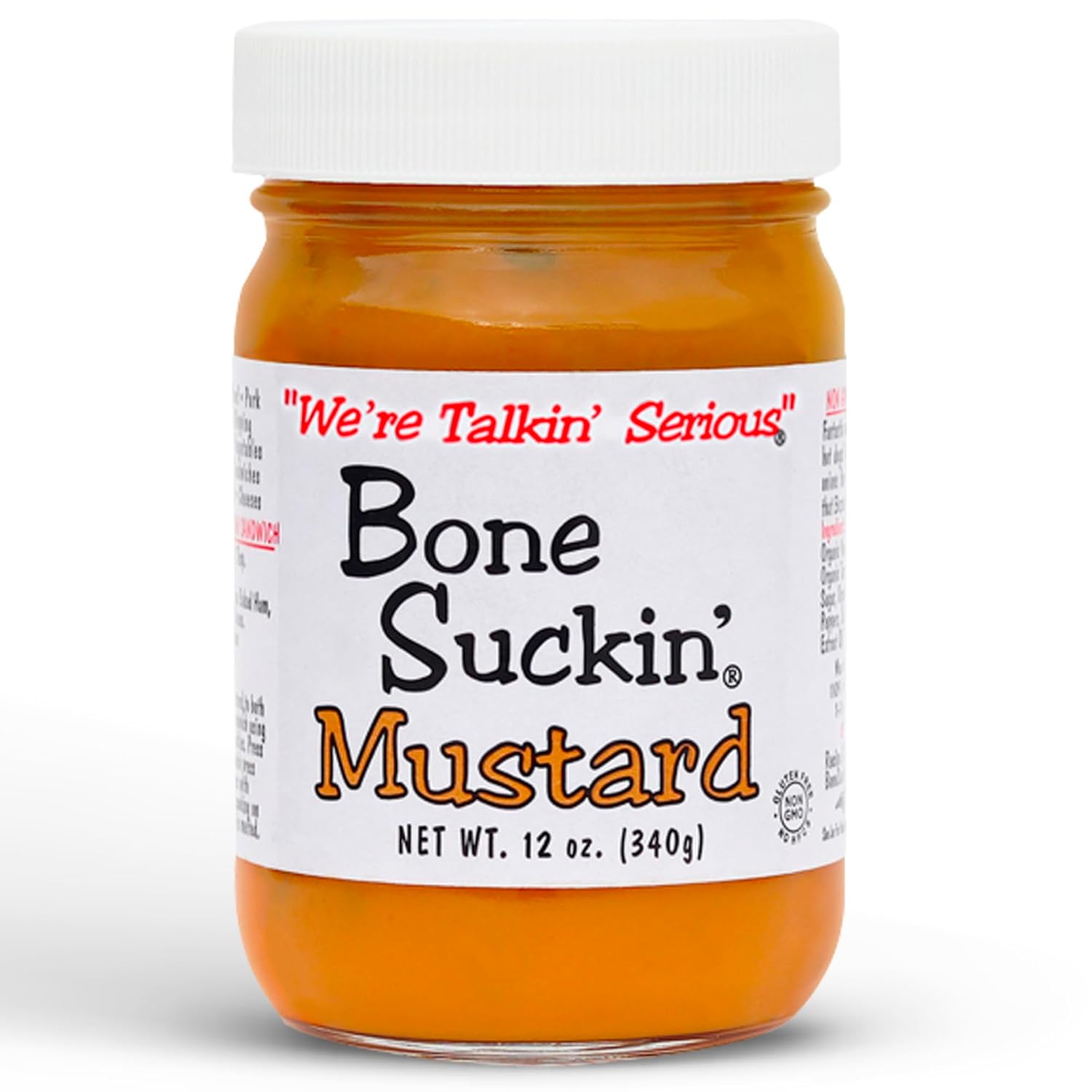 Bone Suckin' Sauce Mustard, Non GMO, Gluten and Fat Free, Great Tasting Condiment (1 Count, Original)