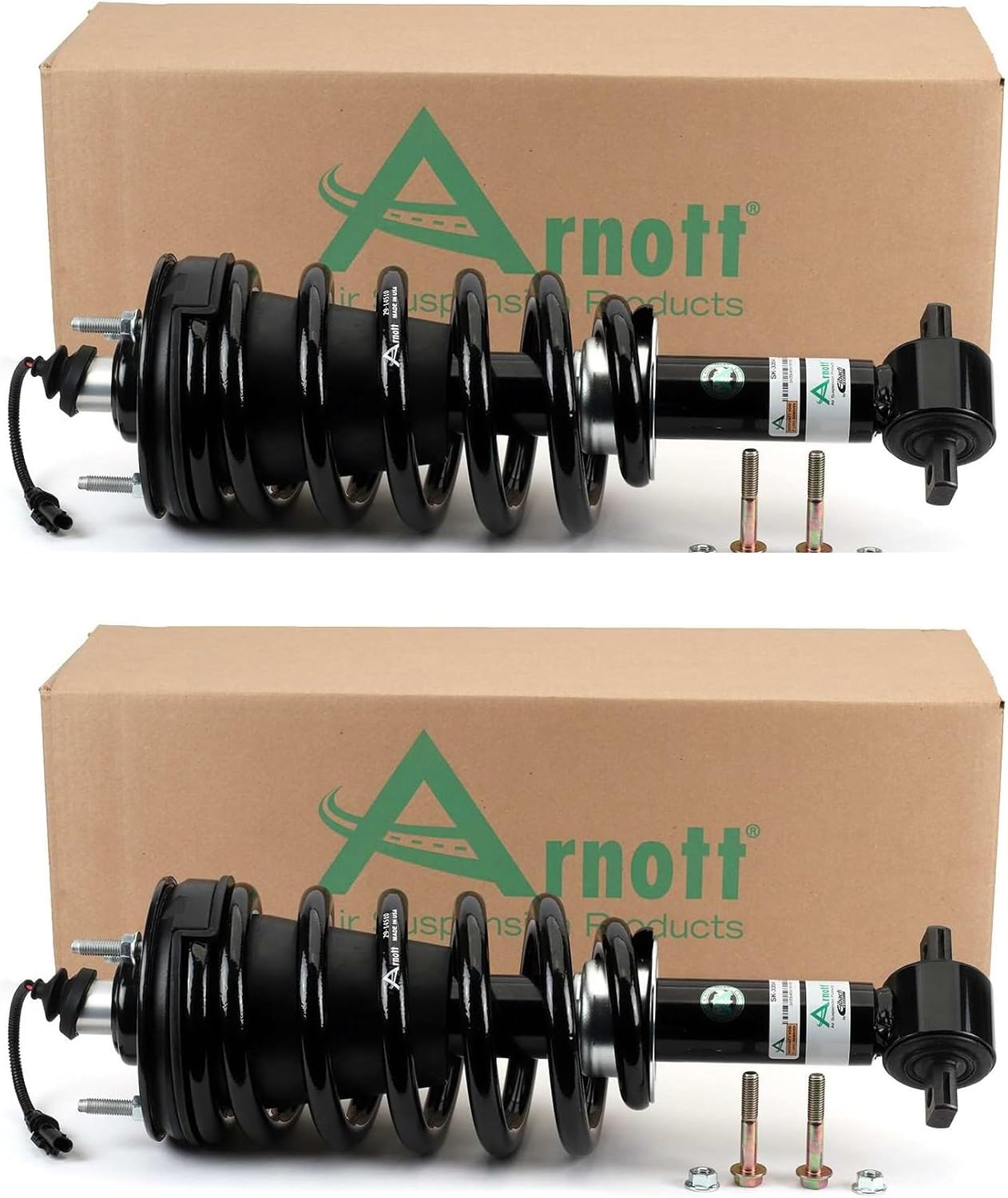 Arnott Pair Set of 2 Front Suspension Shock Absorbers for Cadillac Chevrolet GMC