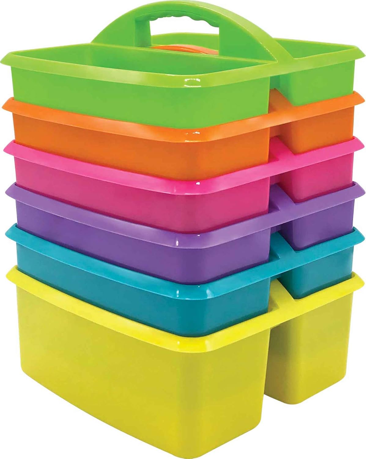Teacher Created Resources Classroom Table Storage Caddy - Set of 6 - Bright Colours