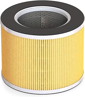 【Official Authentic】 RENPHO True HEPA Replacement Filter for RP-AP088W/RP-AP088B, 5-Stage Filtration System, Pre-Filter, HEPA Filter, Activated Carbon Filter, Net Filter for Pets Hair, RP-AP088-F1