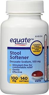 Equate - Stool Softener 100 mg, 140 Capsules (Compare to Colace) (1)