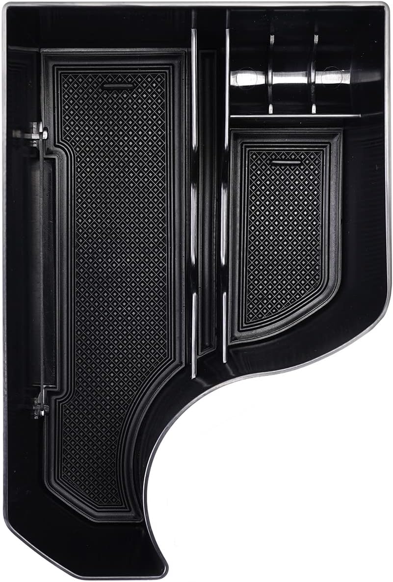 Autorder Center Console Organizer for 2023 2024 2025 2026 Kia NIRO Accessories Gear Shift Storage Box Gear Shifter Insert Tray with Black Mats