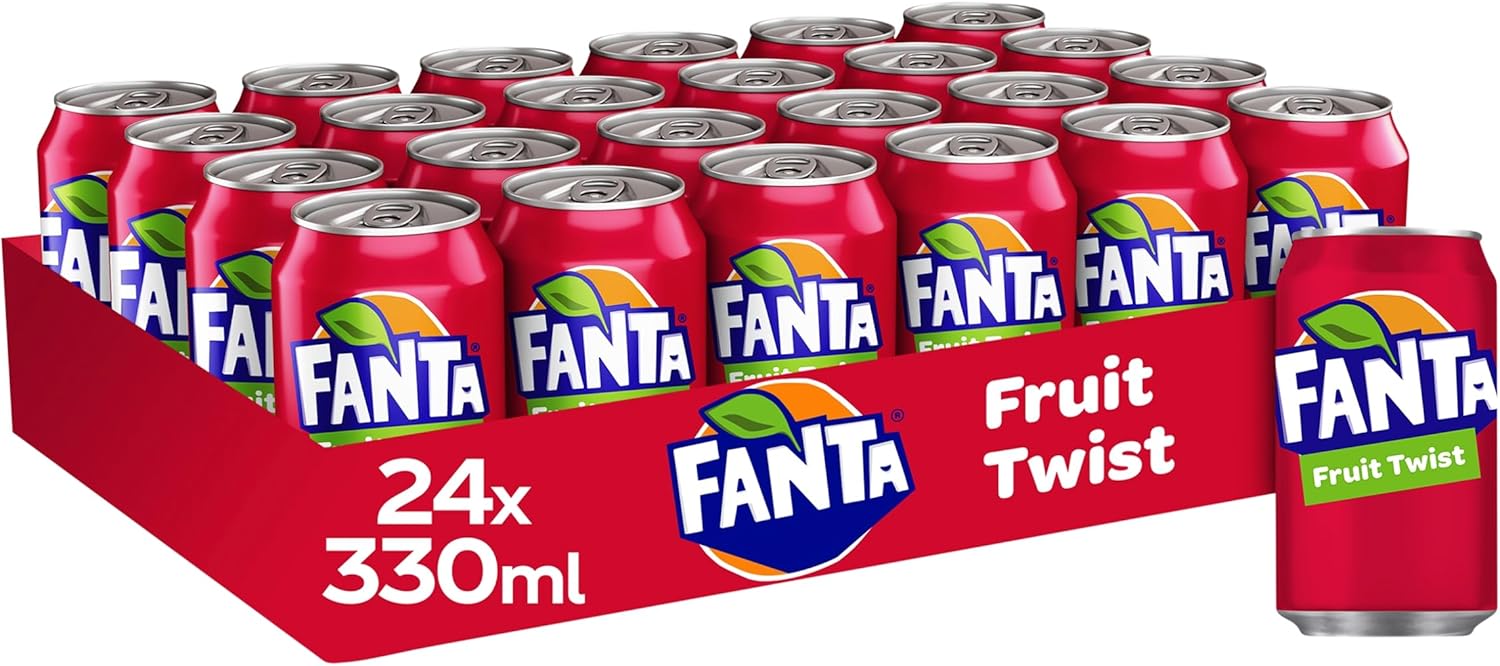 Fanta Fruit Twist 24 x 330ml Cans, 5017726155605