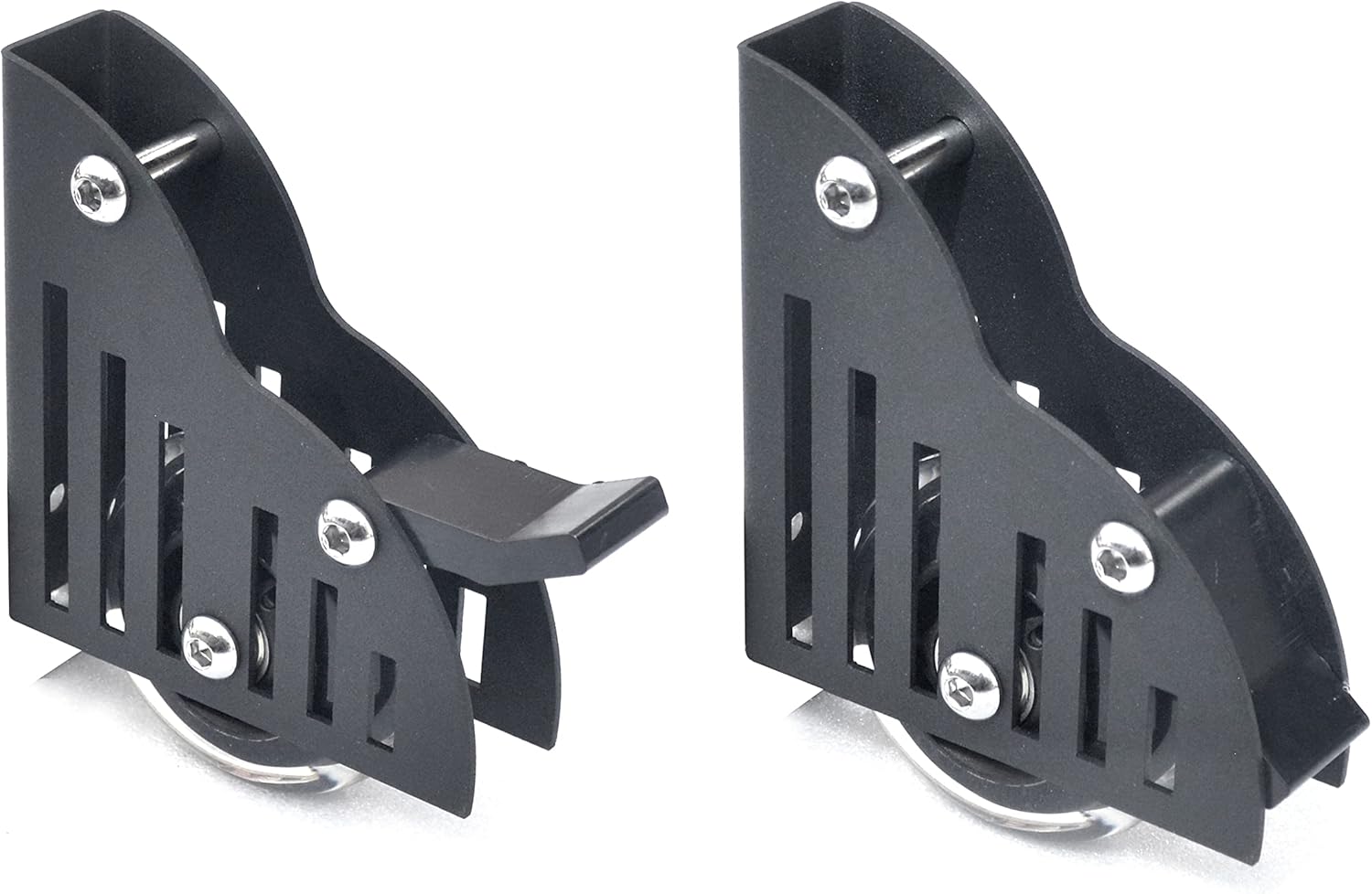 DIYHD Black Ladder Hardware (Floor Roller)