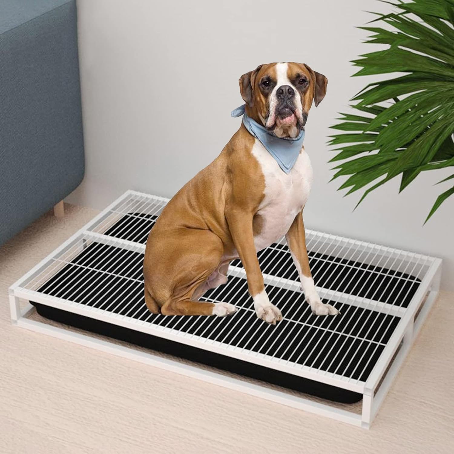 Pet Litter Box Pet Potty Indoor Dog Training Toilet Home Training Tray Dog Puppy Potty Trainer Portable Pad Holder Dog Litter Box Dog Housebreaking Supplies Bathroom Porch Outdoor ( Size : 78*50*8cm )