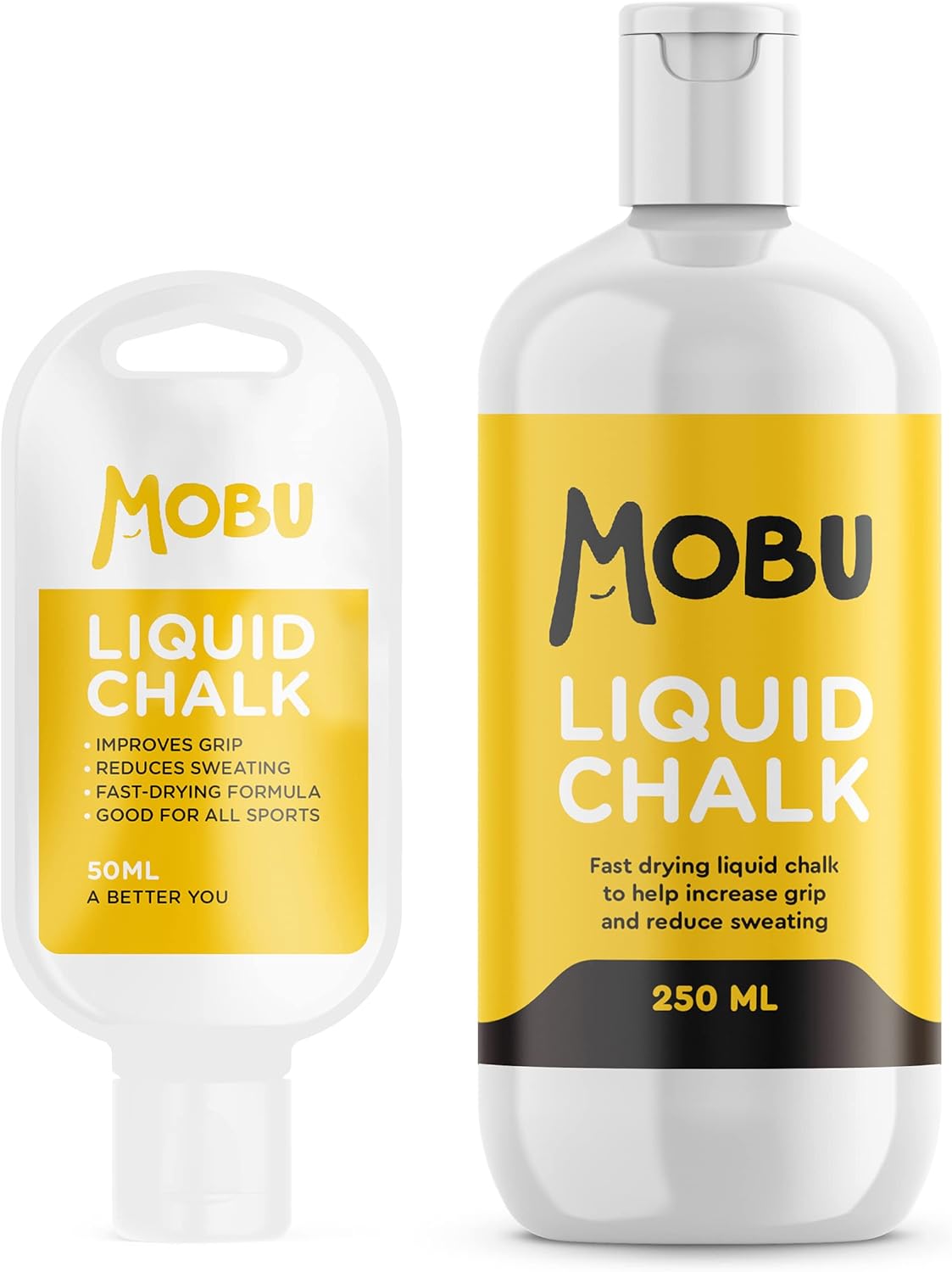 MOBU Liquid Chalk | Hand Chalk for Sweat-Free Hands | Superior Grip for Weightlifting, Gymnastics, Rock Climbing, Bouldering, Pole Dancing and Fitness, CrossFit, Bodybuilding