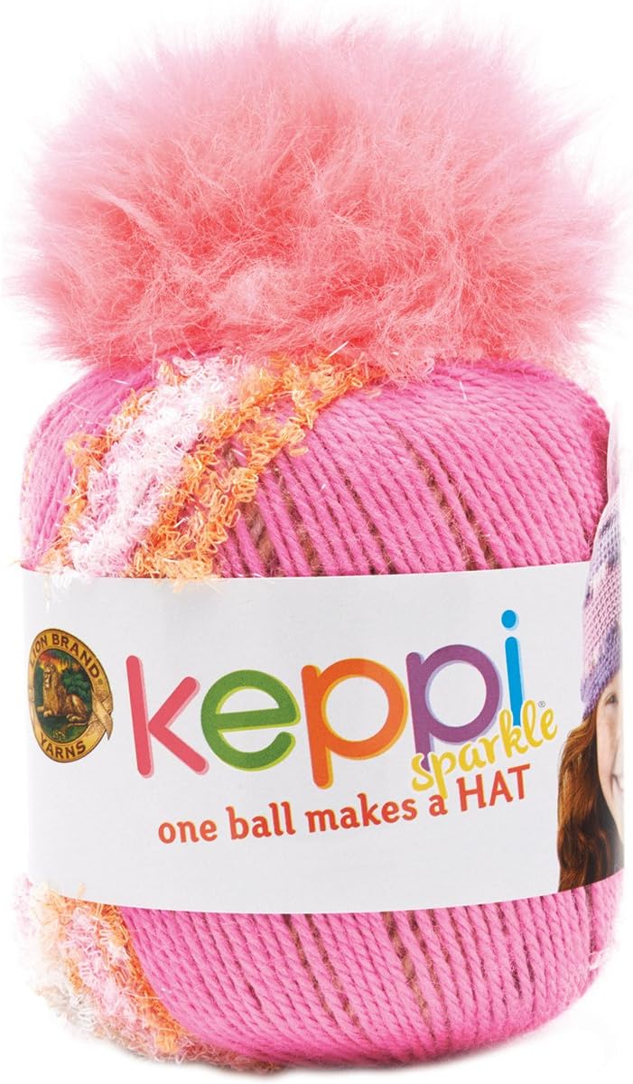 Lion Brand Yarn Company 615-302 Keppi Yarn, Rose Garden, One Skein