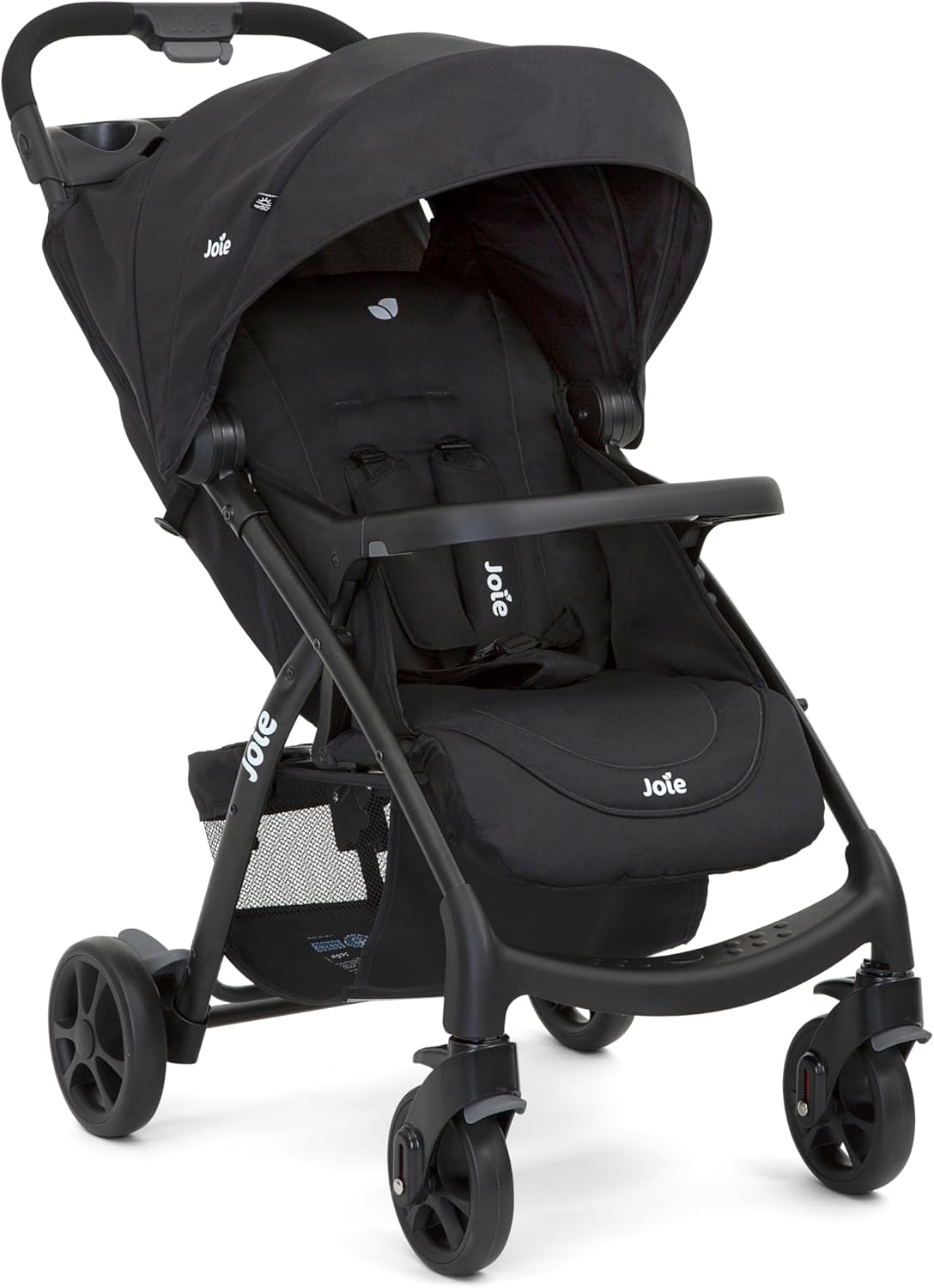 Joie Muze LX Fully Featured Lie-Flat Stroller with footmuff (Birth to Approx. 3 Years, 0-15kg) - Coal