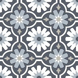 FloorPops FP2944 Sevilla Peel & Stick Floor Tiles, Multicolor