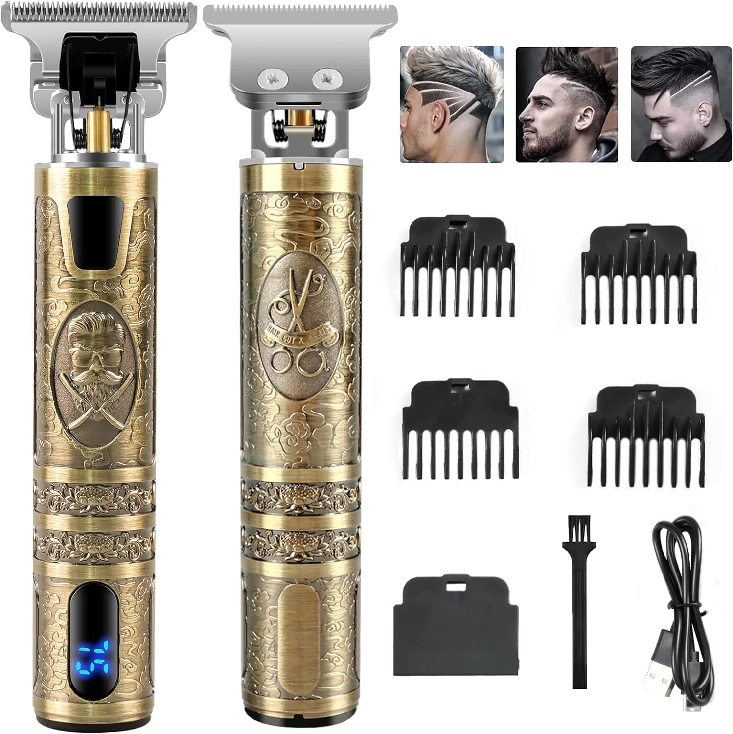Hair Clippers Men Professional Beard Trimmer, Electric Self Hair Clippers