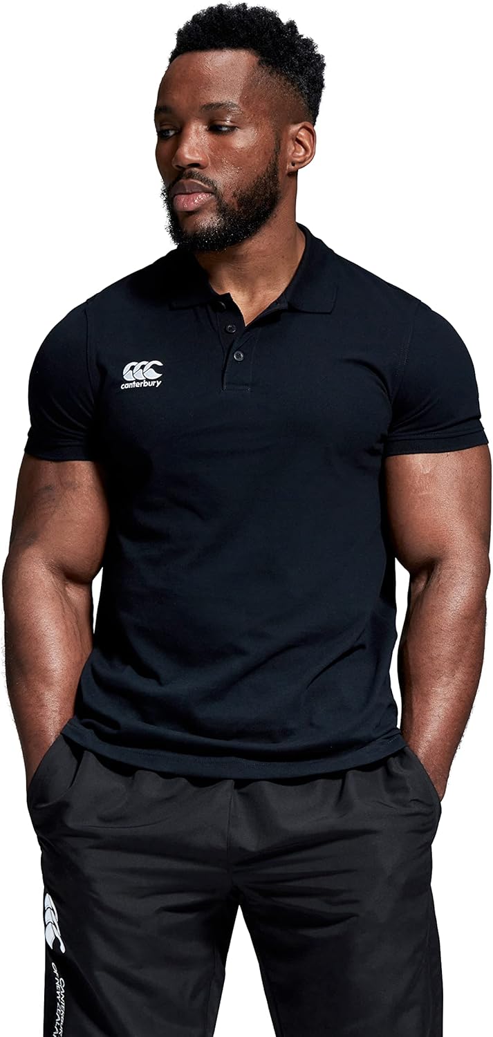 Canterbury Men's Waimak Cotton Polo Shirt | Rugby Shirt | Casual Top for Long Lasting Comfort Polo (Pack of 1)