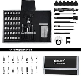 Precision Screwdriver Set for Electronics Repair, JAKEMY 141 in 1 Professional Multi-bits Pro Tech Toolkit for Laptop, Computer, MacBook, Phone, Watch, Eyeglasses, Console, Modding, DIY, Toy