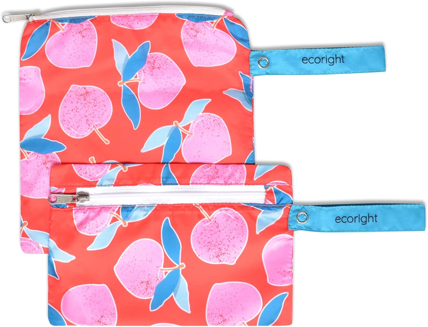 100% RECYCLED Reusable Sandwich Bag & Snack Bags by EcoRight | Zero Waste & Food Safe Lunch Bag - Pack of 2