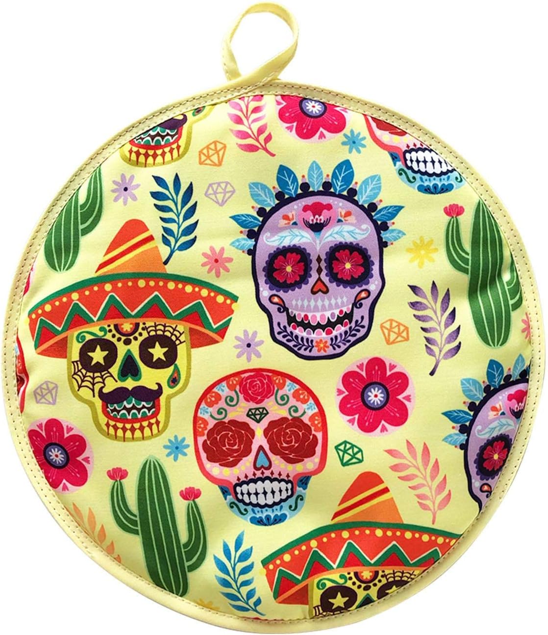 Tortilla Warmer, 12 Inch Insulated Fabric Microwave Tortilla Warmer Pouch for Corn, Flour Tortillas, Keeps Them Warm for up to One Hour, Pizza Rolls, Easy Cleaning(Type 1)