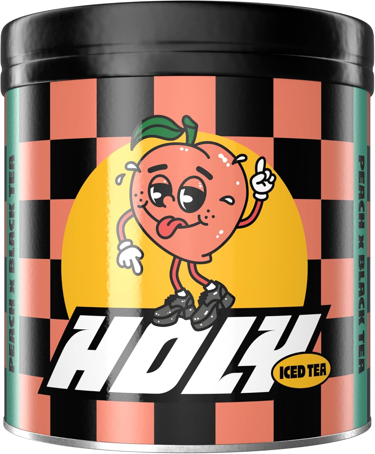 HOLY Iced Tea Peach x Nectarine | 50 portions with antioxidants & superfoods | Sugar-free iced tea with Relax formula | Vegan with 100% natural fruit flavours