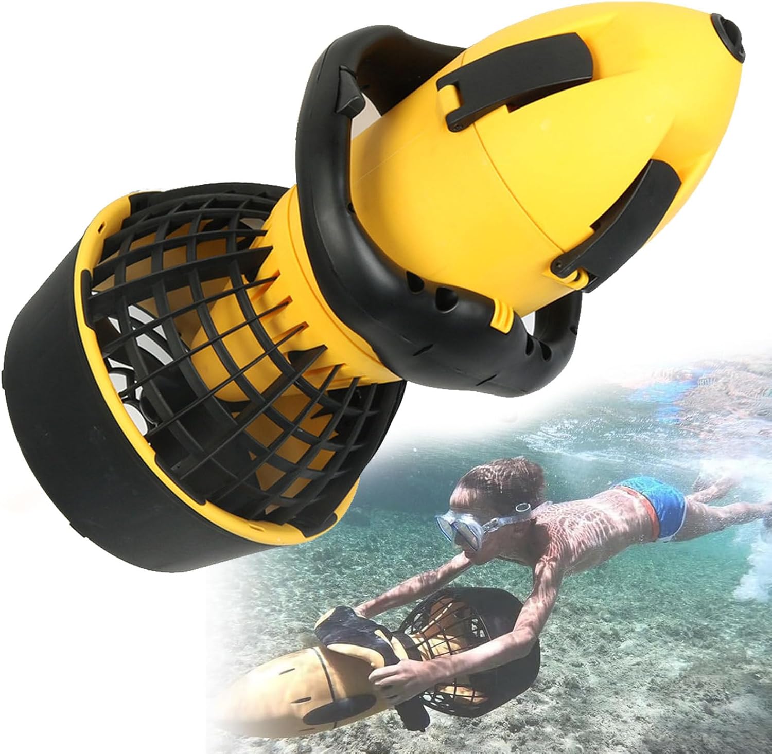 Hydravex Underwater Sea Scooter Scuba Diving Swimming Boosters for Adults Explorer, Lead-acid Batteries Lake Ocean Pool Under Water Scooter with Dual Speed Underwater Propeller,500W