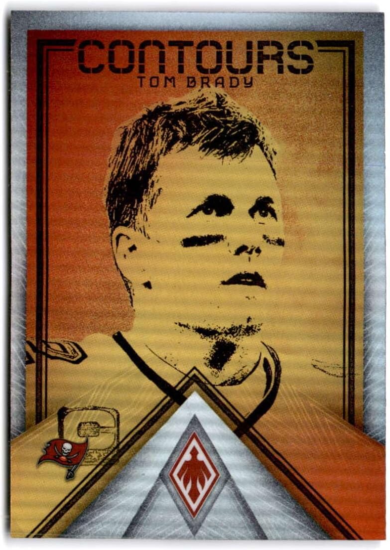 2022 Panini Phoenix Contours #CT-2 TOM BRADY Tampa Bay Buccaneers Football Trading Card