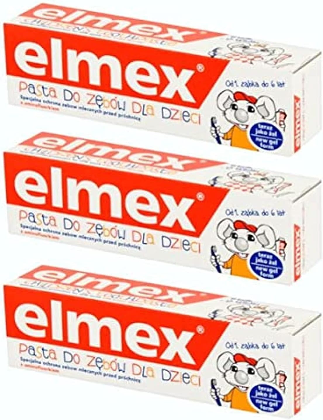 Elmex Children's Toothpaste, 50 ml (Pack of 3)