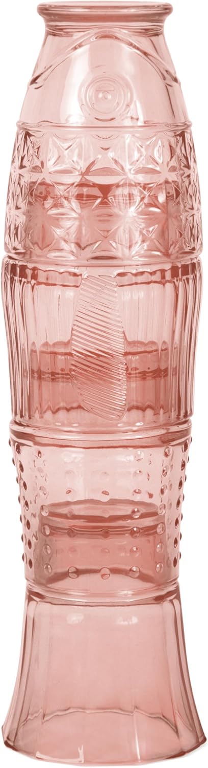 Lesser & Pavey Fish Stacking Tumblers Brown Elements for Cold & Hot Drinks | Stylish Tumbler Drinking Glasses for Water & Cold Drinks | Lovely Tableware Glass Gifts for Women & Men