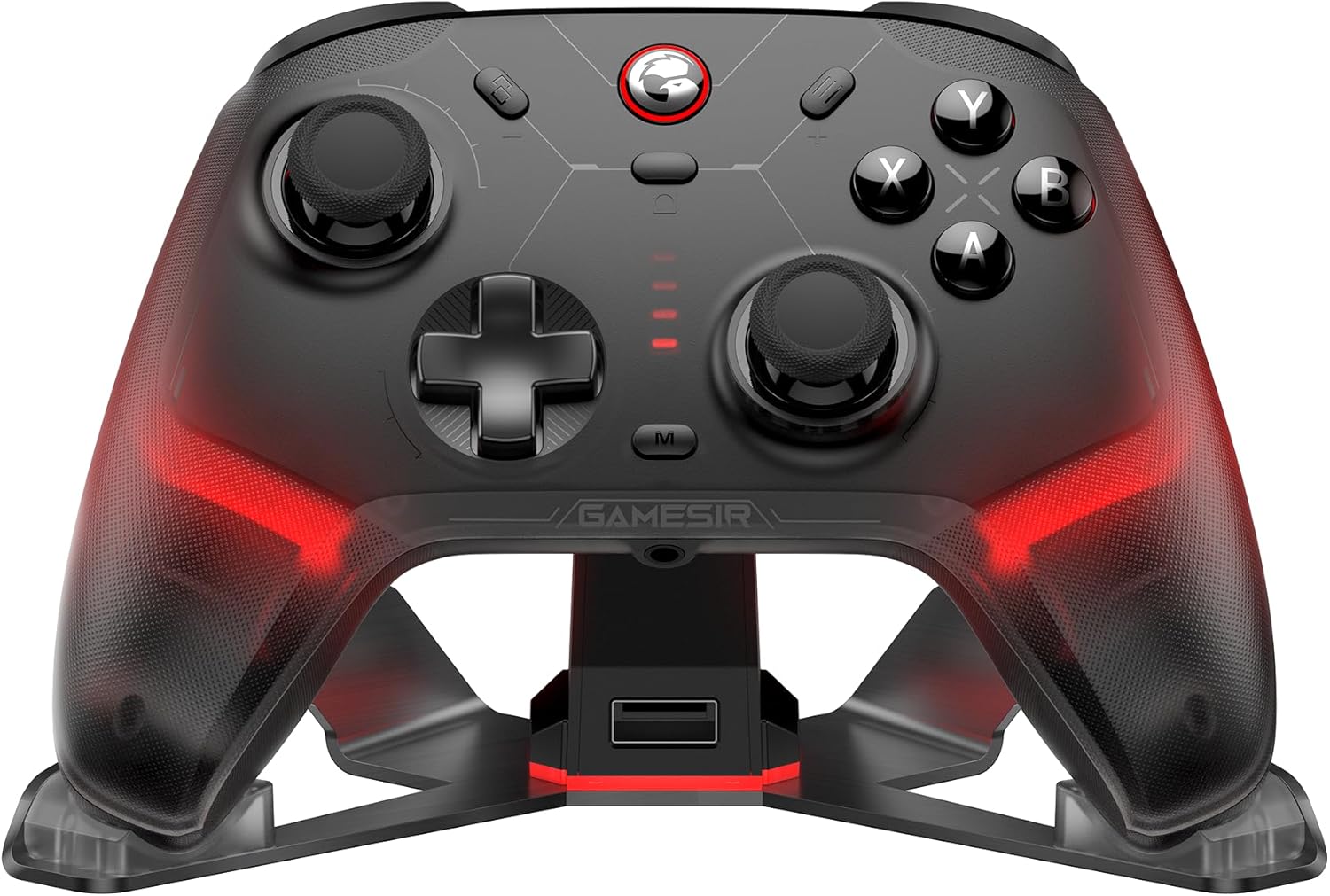 GameSir Cyclone 2 Wireless Controller - 1000Hz Polling Rate, TMR Joysticks, Hall/Micro 2-in-1 Triggers for PC/Switch/Android/iOS, PC Gaming Controller with Charging Dock(Black)