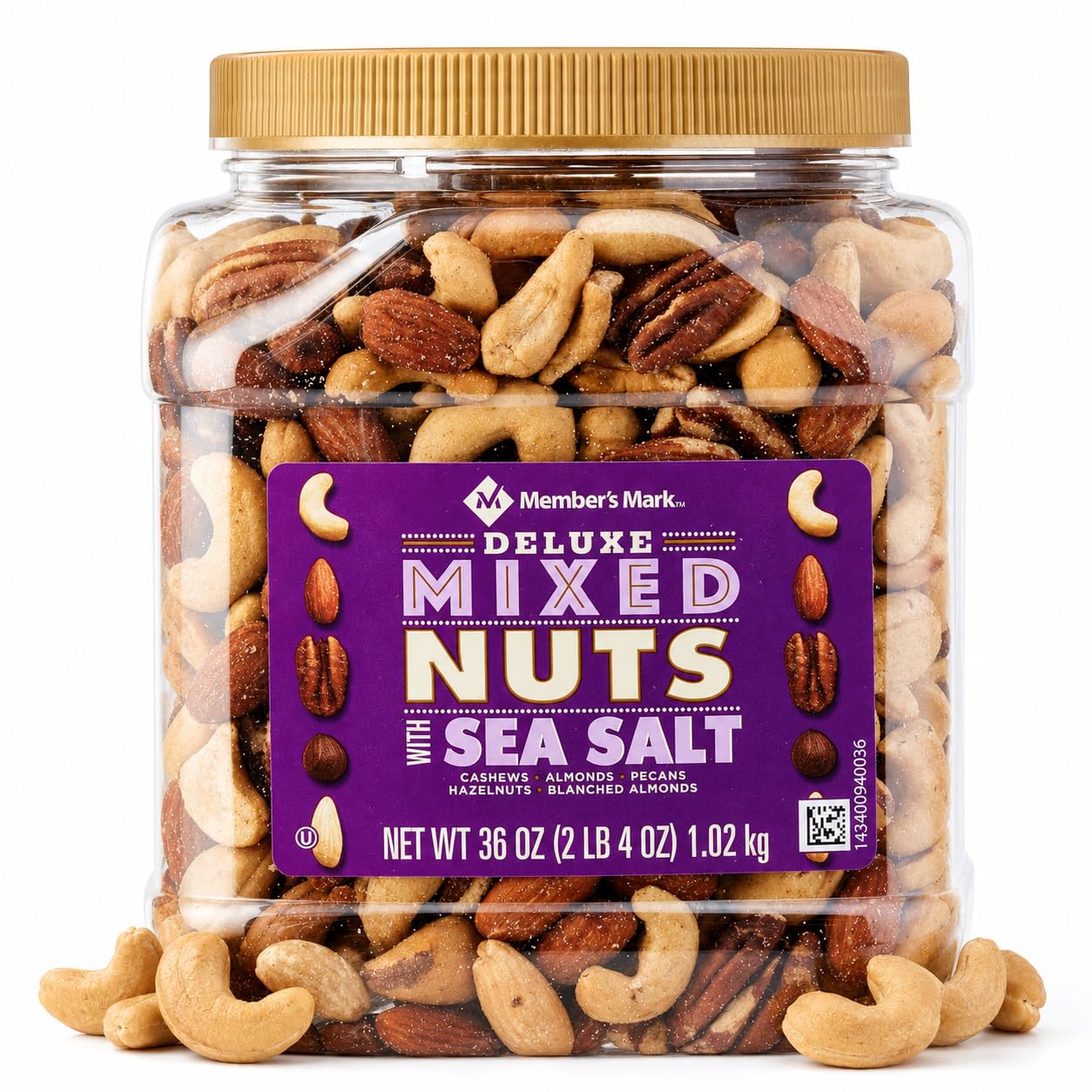Member's Mark Deluxe Roasted Mixed Nuts With Sea Salt (34 Oz.)
