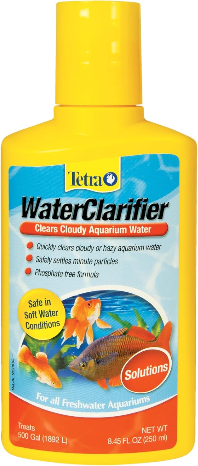 Tetra Water Clarifier, Aquarium Treatment Solution, 8.45 oz, Clears Cloudy Aquarium Water, Safe to Use with Fish and Plants, For Fresh Water